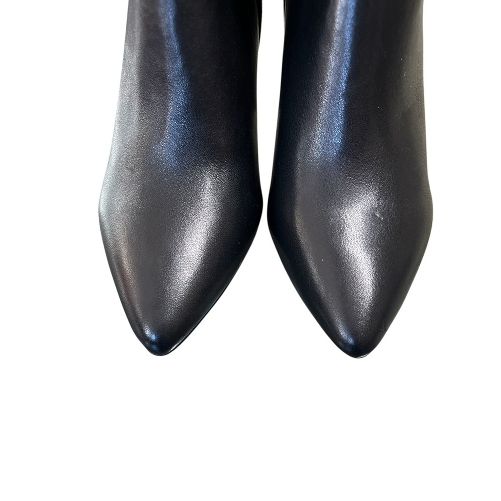 Jojo + Palenki NWOT Andcor black leather knee high bow detail heeled boots - Picture 6 of 11